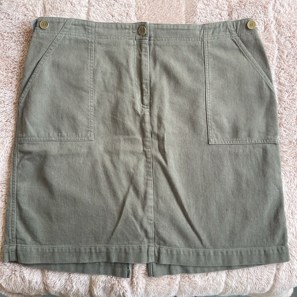 Jones New York Green Denim Skirt 16